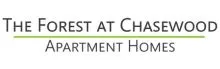 Elegant logo of The Forest at Chasewood Apartment Homes.