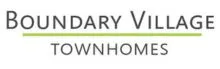 Boundary Village Townhomes logo displaying elegant text and a sleek design.