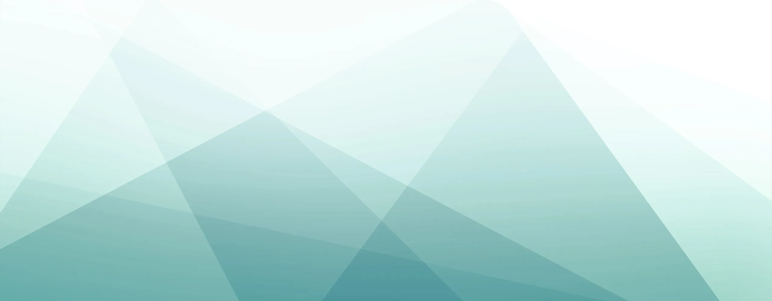 Elegant abstract background with overlapping teal geometric shapes, creating a calm and modern aesthetic.