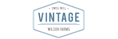 Dwell Well Vintage logo with a classic design, showcasing elegance and style from Wilson Farms.