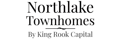 Elegant Northlake Townhomes logo showcasing modern typography by King Rook Capital.