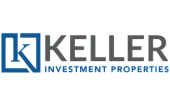 Logo of Keller Investment Properties featuring a modern and sleek design with blue and gray elements, emphasizing trust and professionalism.