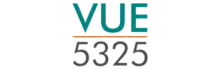Modern and vibrant logo for VUE 5325, capturing a fresh urban living concept.