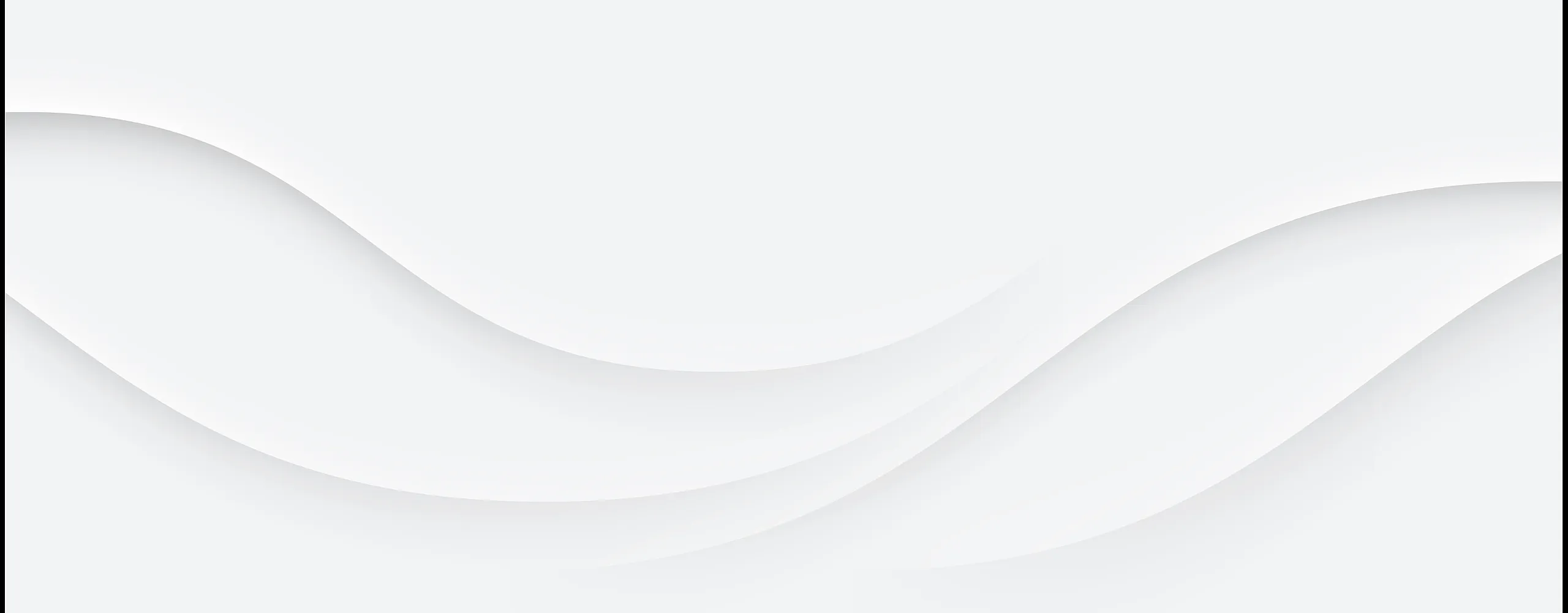 Elegant abstract design with smooth, flowing white curves and subtle shadows, offering a modern and sophisticated visual appeal.