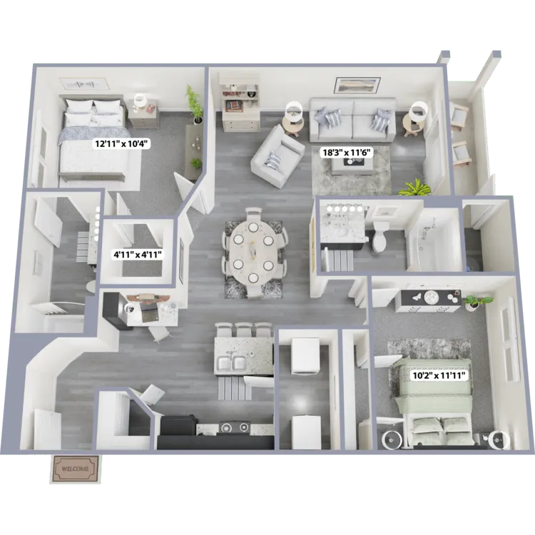 Two Bedroom Corner