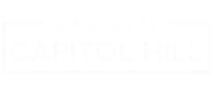 Elegant Seasons at Capitol Hill logo with a modern, minimalist design.