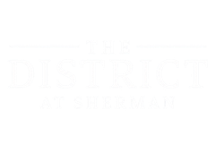 The District at Sherman logo in a clean, modern font design.