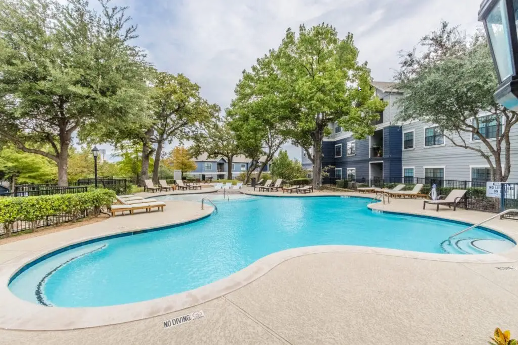 resort style pool