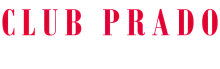 Elegant Club Prado logo in bold red letters, exuding sophistication and style.