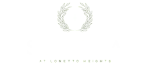 Elegant Sorella at Loretto Heights logo featuring a wreath and a modern font.