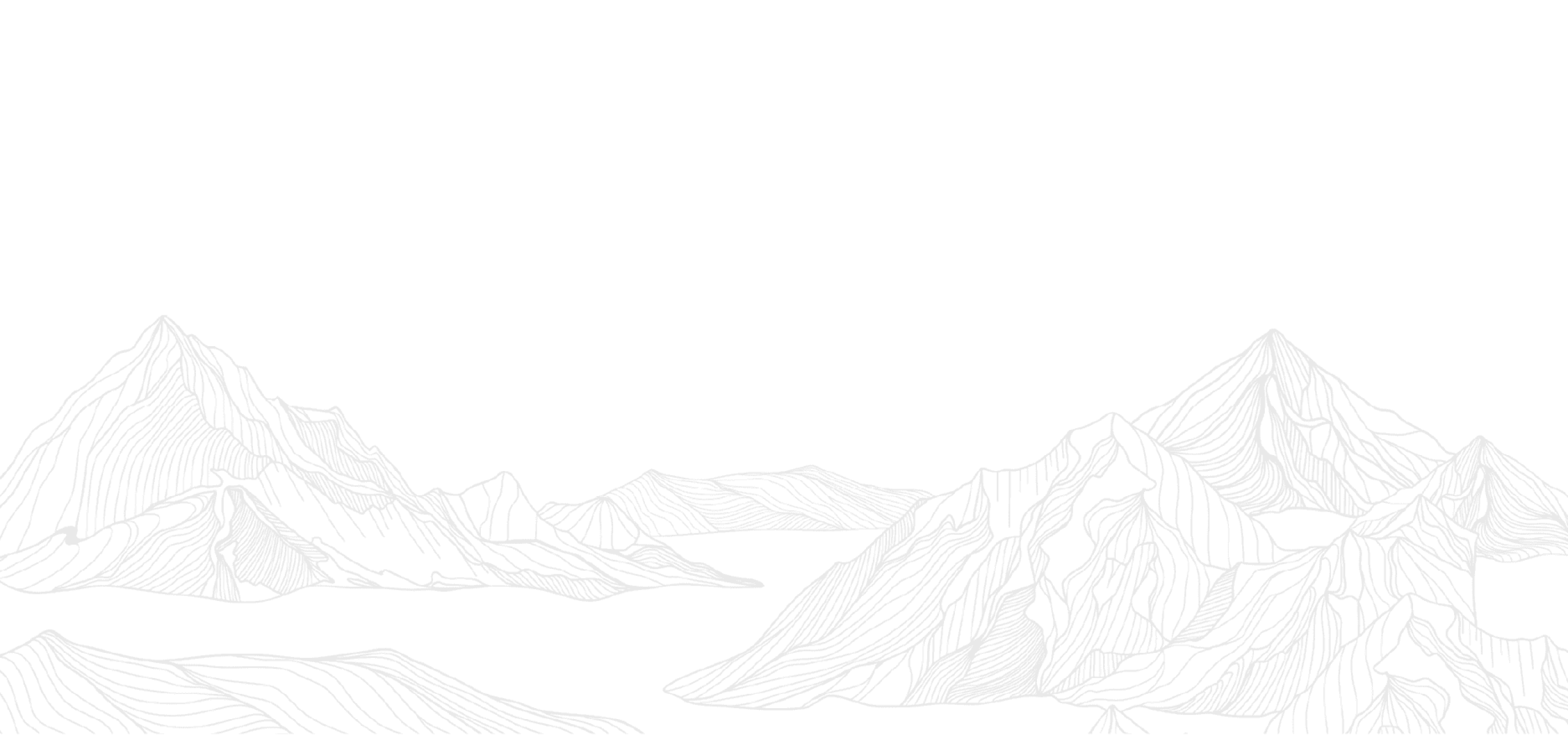 Detailed mountain contour illustration, showcasing intricate topographical lines and majestic peaks.