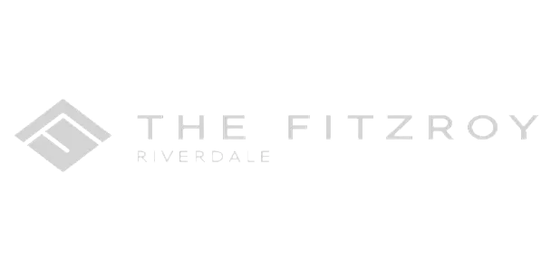 Elegant logo design for The Fitzroy Riverdale, showcasing modern luxury and sophistication.