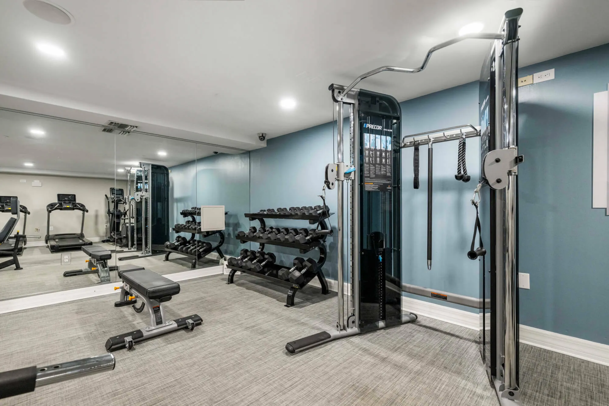 interior gym.