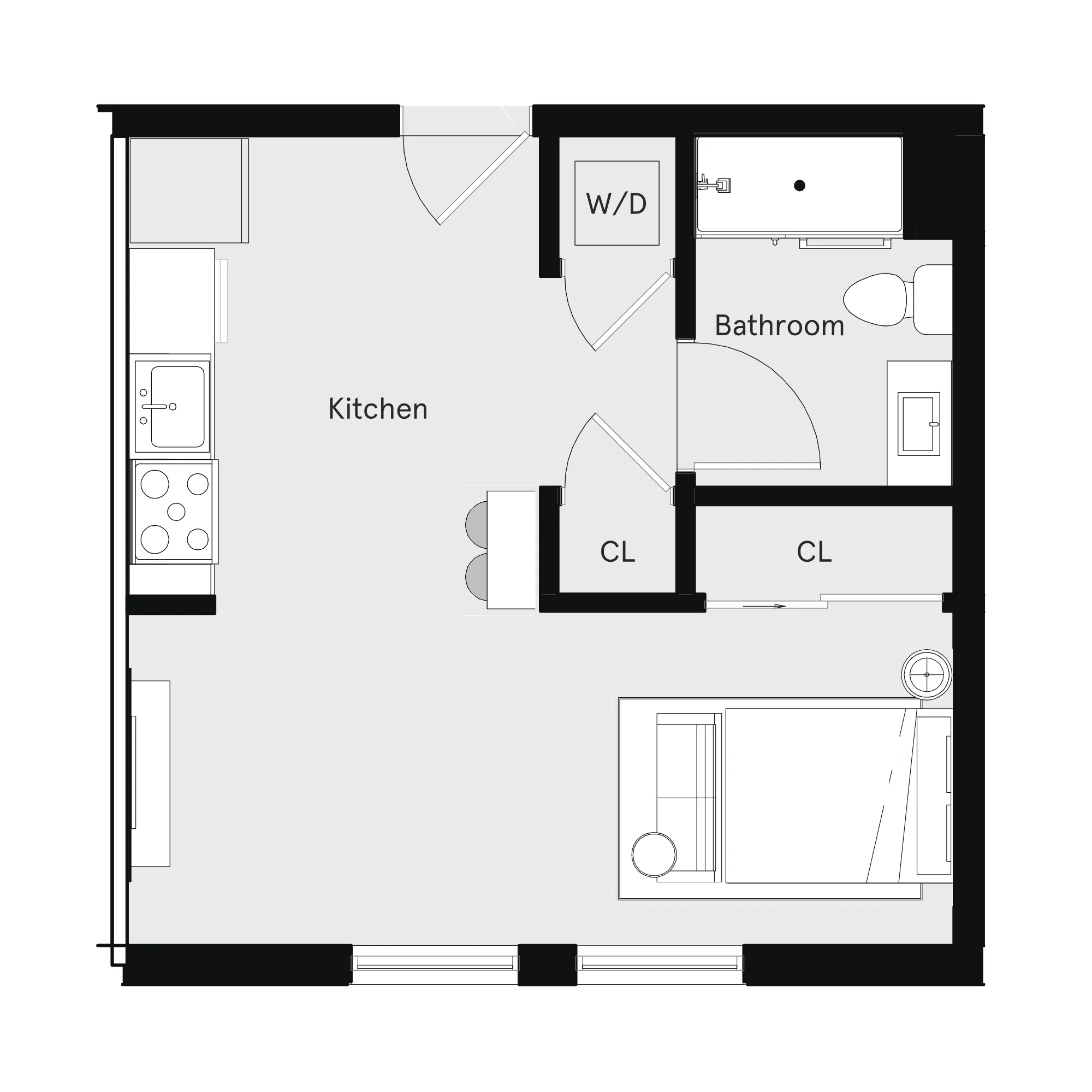Studio C Furnished