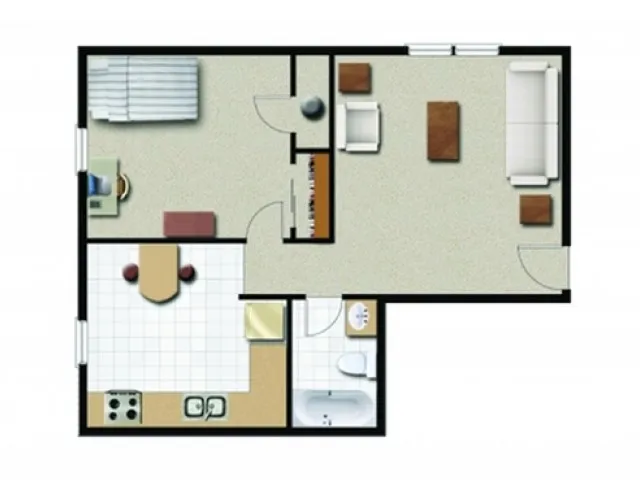 Dale St (707,709,711) - 1 Bedroom 1 Bathroom