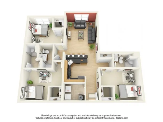 1010 Lofts on Main - 3 Bedroom 3 Bath