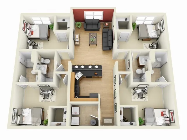 1010 Lofts on Main - 4 Bedroom 4 Bath