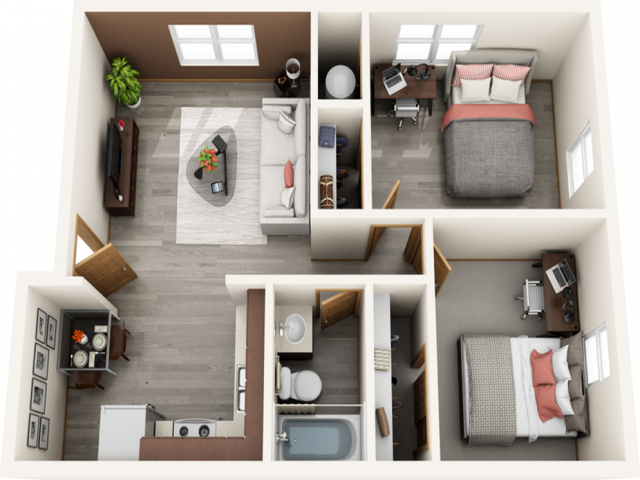 Dale St (707,709,711) - 2 Bedroom 1 Bathroom