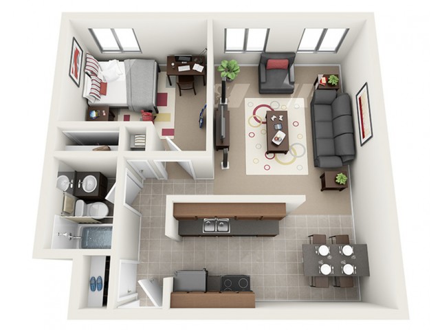 703/705 University - 1 Bedroom 1 Bathroom