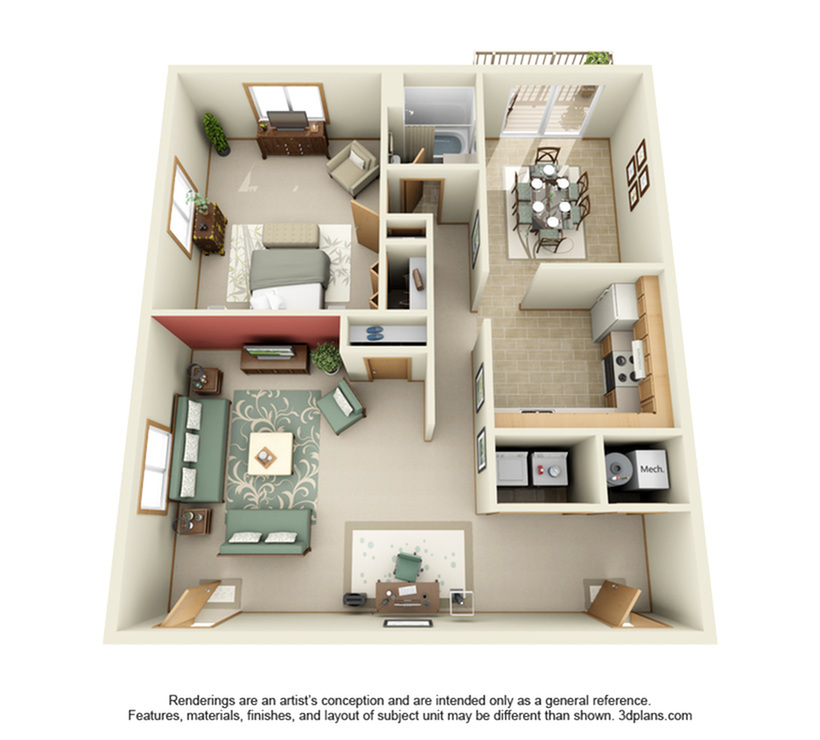 1723 W. Hovey - 1 Bedroom 1 Bath