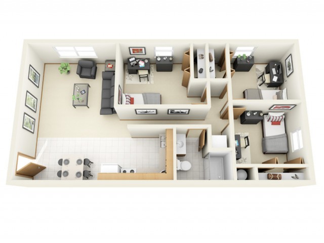 116 W Cherry - 3 Bed 1 Ba Floor Plan B
