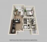 West Wing - 1 Bed 1.5 Bath