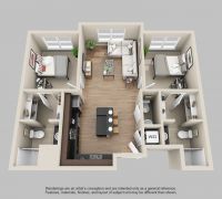West Wing - 2 Bed 2.5 Bath
