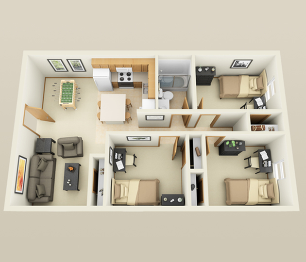 104 Cherry - 3 Bedroom 1 Bath