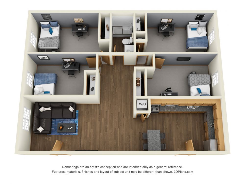 504 Fell - 4 Bedroom 1 Bath