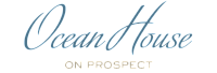 Elegant logo for Ocean House on Prospect in a sophisticated blue font.
