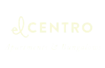 Elegant logo for El Centro Apartments & Bungalows, showcasing modern and stylish typography.