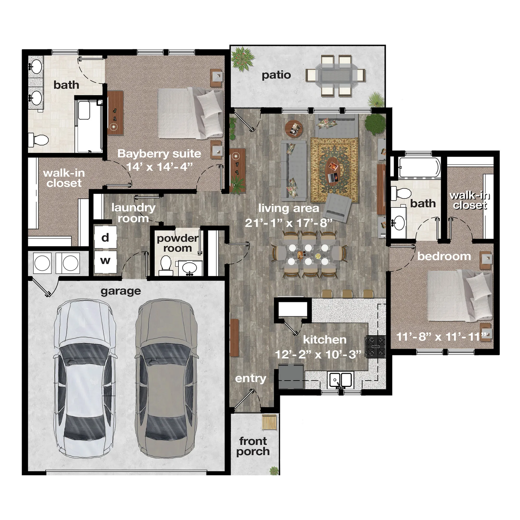 Burr Oak Commons | Bayberry Floor Plan