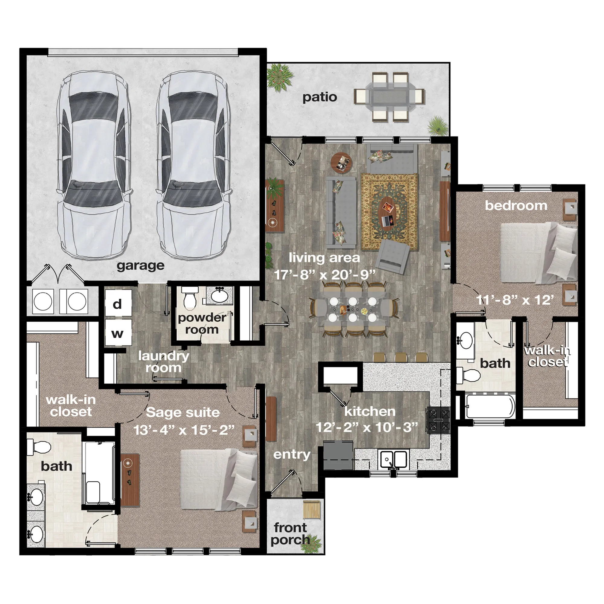 Burr Oak Commons | Sage Floor Plan