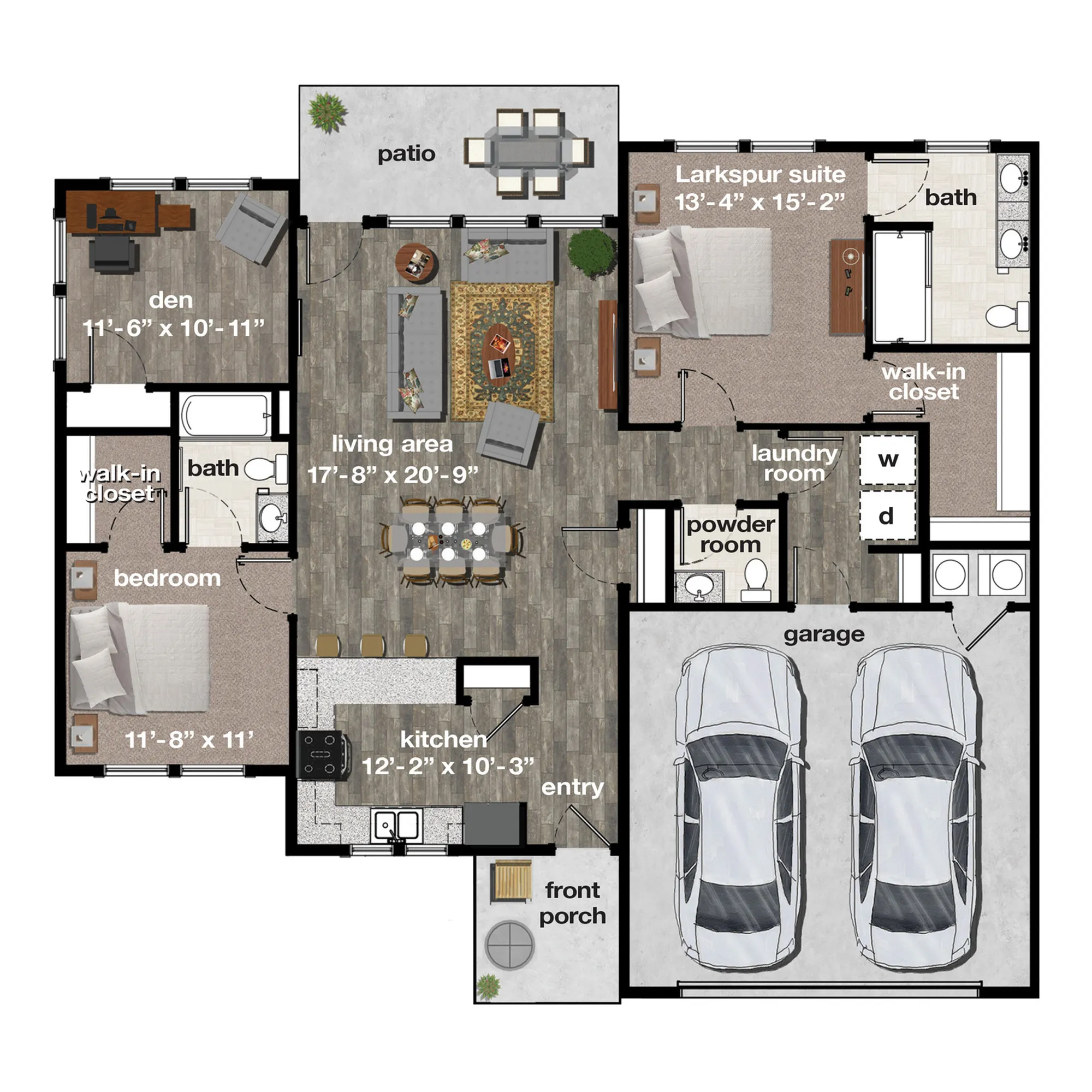 Burr Oak Commons | Larkspur Floor Plan