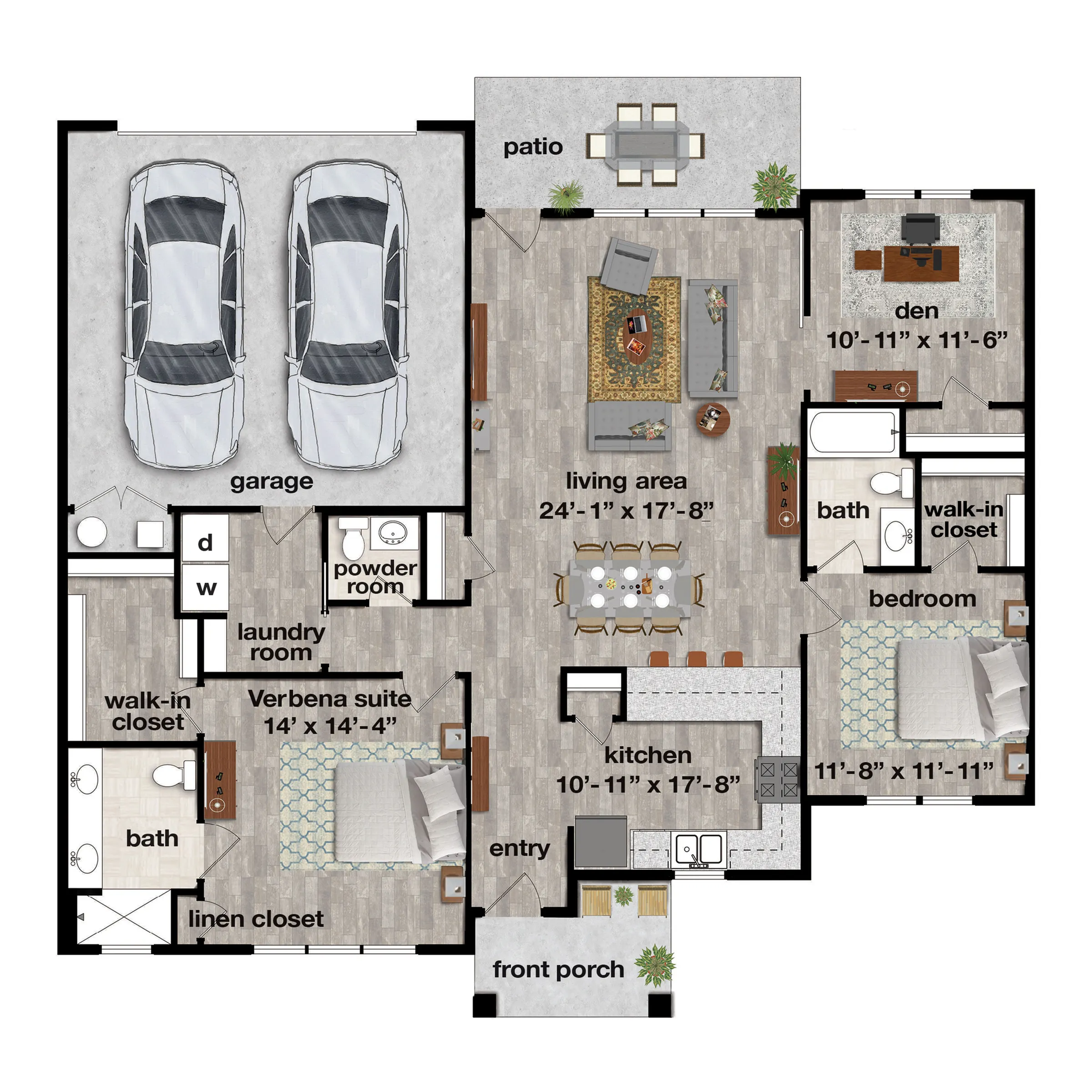 The Verbena Floor Plan at Hawthorne Commons
