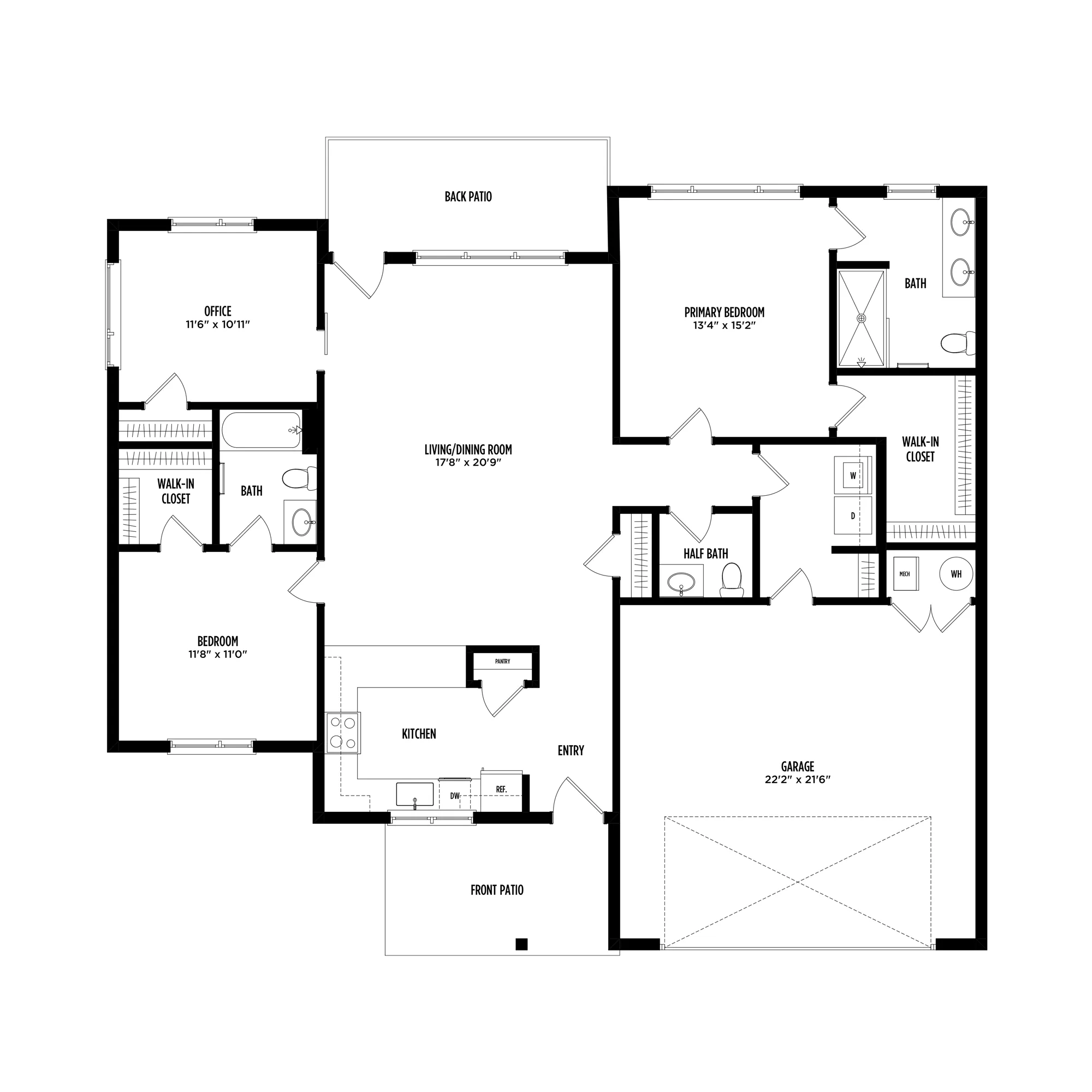 DWC Larkspur 2D Floorplan
