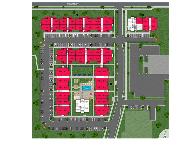 THIRD Apartments Site Map