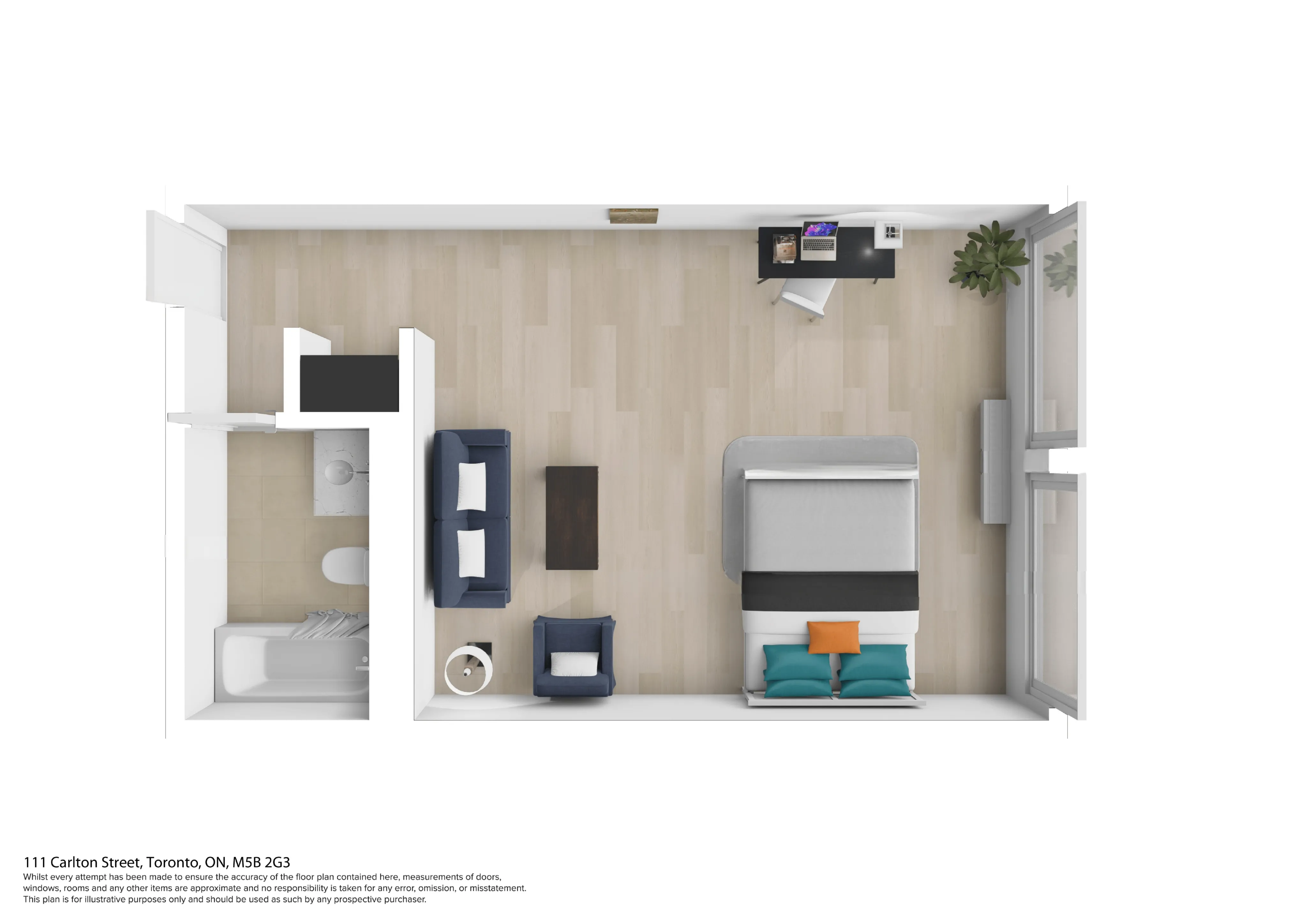 Studio Floorplan Parkside