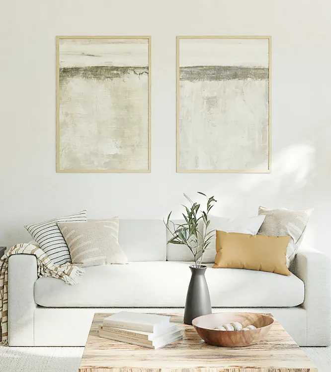 bright white living room