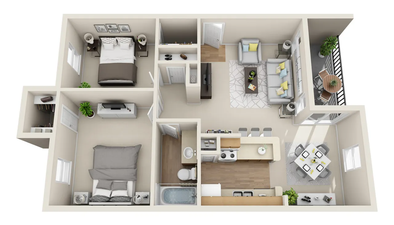 arbor creek 2 bed 1 bath cove