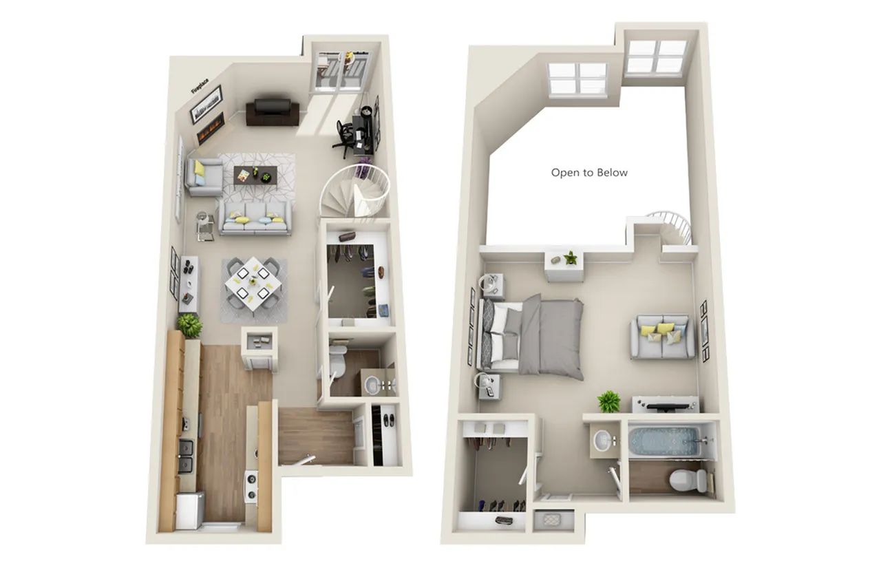 arbor creek 1 bed 1.5 bath sage