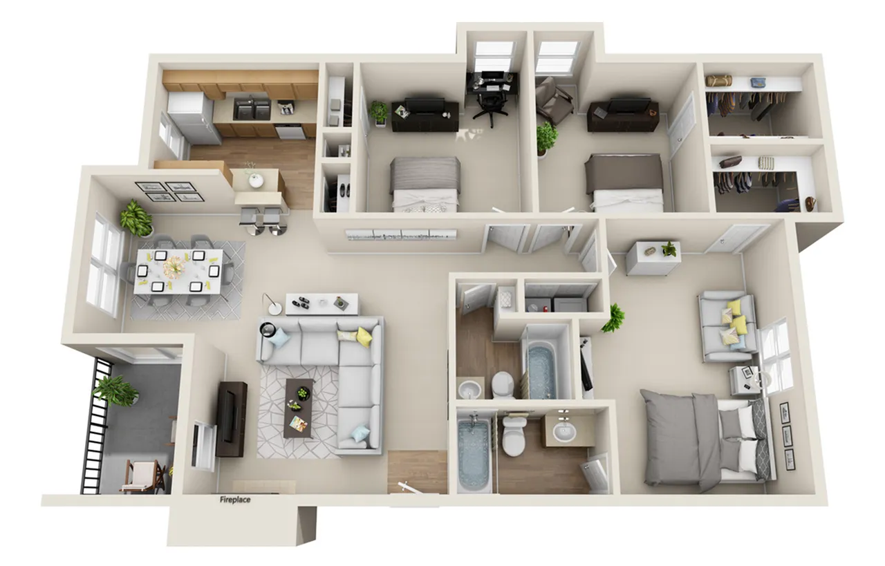 brook floor plan