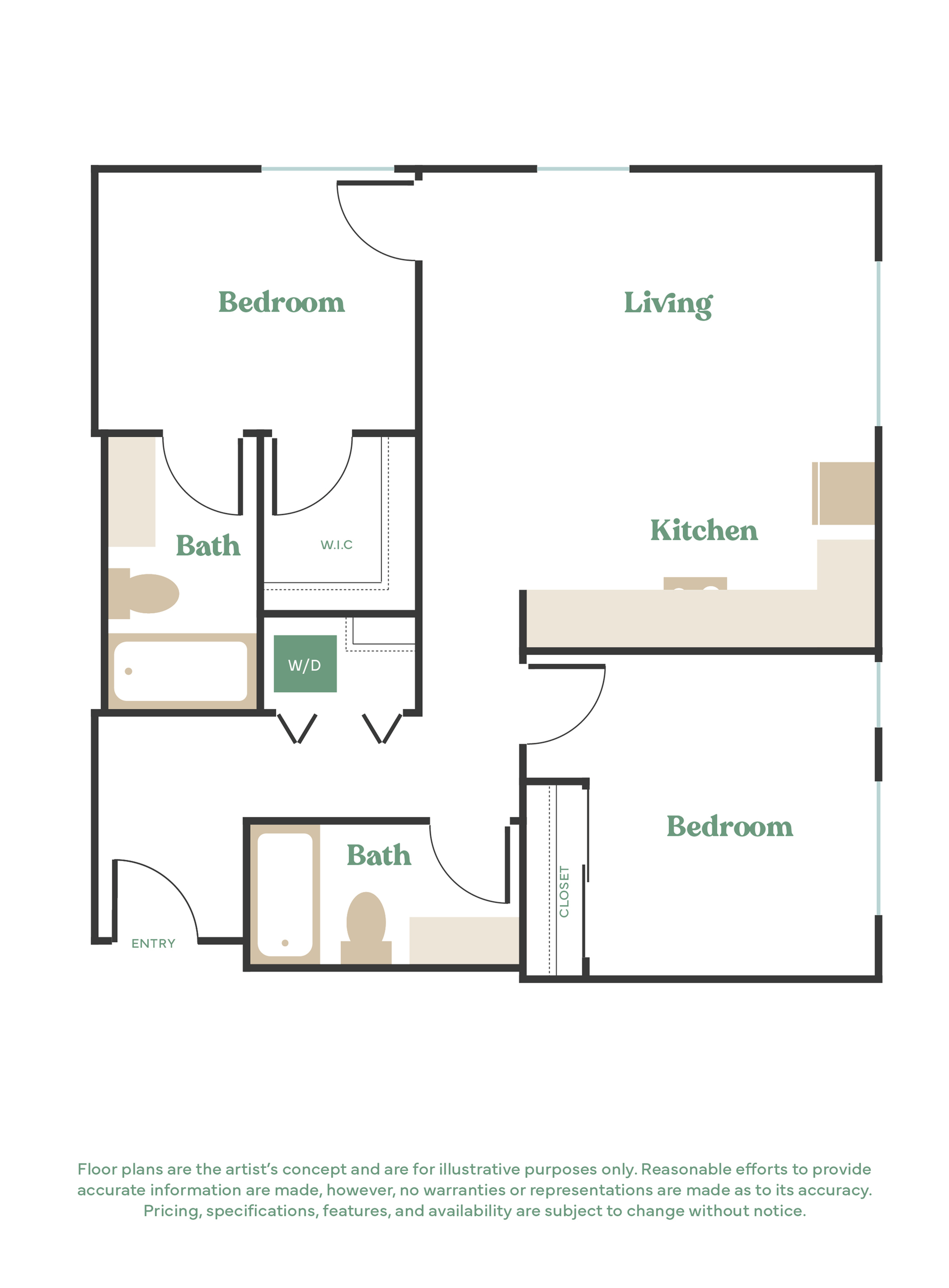 Fully furnished units with Queen sized bed for two, dining table and WFH desk. This unit also comes with short term lease options. Prospects can apply for a lease term as low as 3 months.