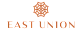 Elegant East Union logo featuring a geometric design in warm brown tones, exuding sophistication and style.