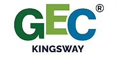 GEC Kingsway logo with green and blue letters on a clean white background.