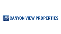Canyon View Properties logo featuring a sleek, modern design with a stylized mountain outline.