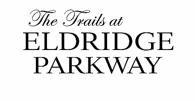 Elegant logo for The Trails at Eldridge Parkway, showcasing sophisticated typography.