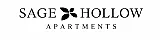 Elegant Sage Hollow Apartments logo featuring a stylish leaf motif.