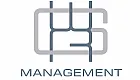 Elegant logo design for a management company featuring interlocking geometric shapes with a modern aesthetic.