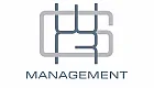 Modern logo design with abstract initials and the word 'Management' in sleek typography, conveying professionalism and style.